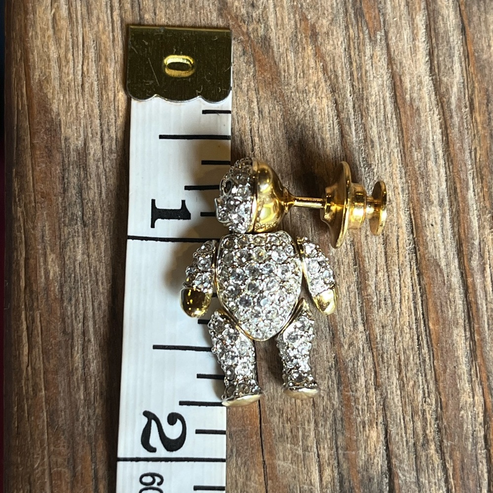 Carolee Rhinestone Bear Pin - Picture 4 of 5